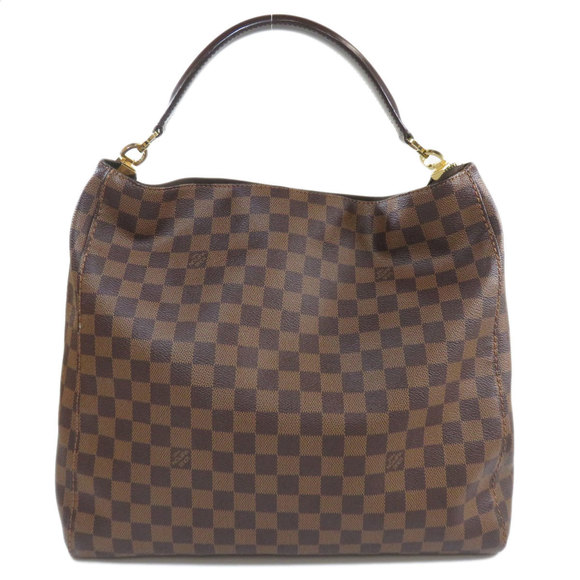 Louis Vuitton Portobello PM Damier Ebene Shoulder Bag Canvas - Picture 2 of 9